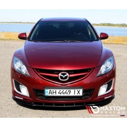 Накладка сплиттер на передний бампер на Mazda 6 GH Dynamic Sport